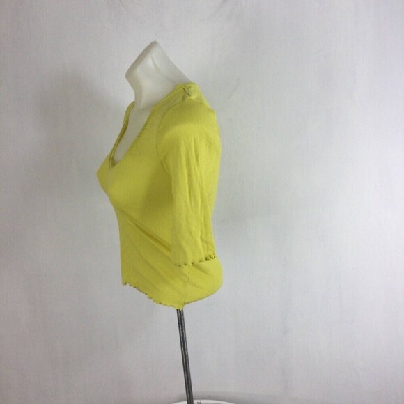 Free People Up Late Yellow Crop Top & Ivory Floral Shorts Pajama Set Size Large - Picture 7 of 11